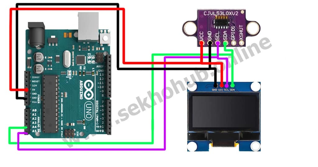 Arduino VL53L0X Laser Distance Meter with OLED Display Guide Arduino VL53L0X Laser Distance Meter with OLED Display Guide