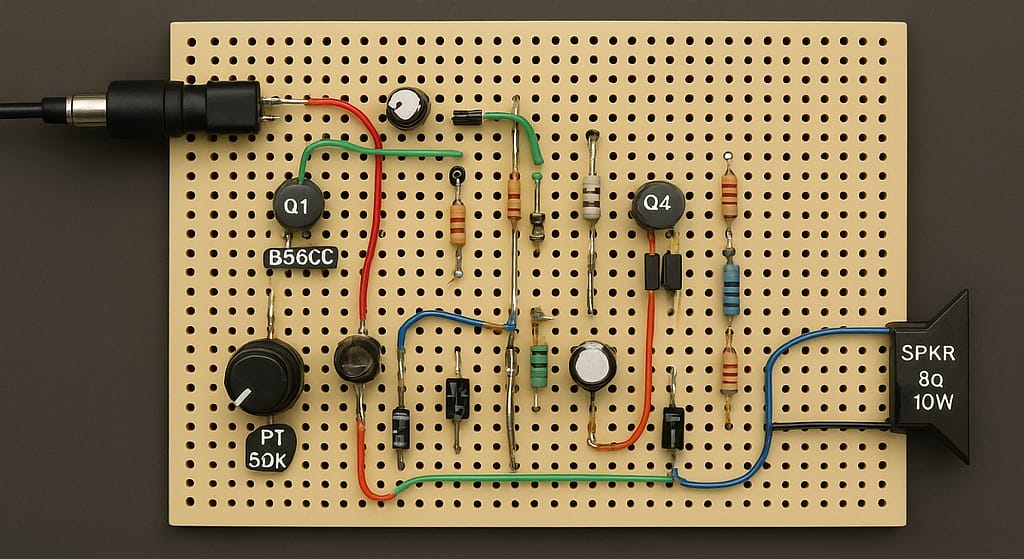 Audio Amplifier 7 Watt Class-A Circuit