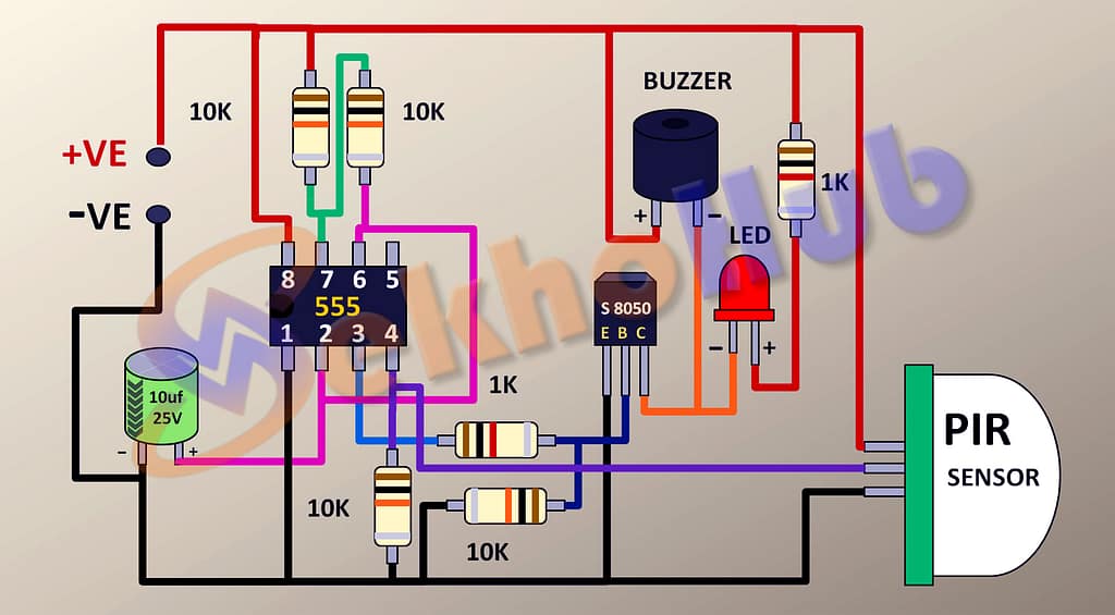 Motion Detector Alarm Circuit