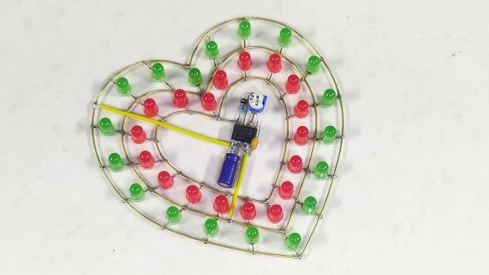 Hart LED Flasher Circuit Using 555 Timer IC