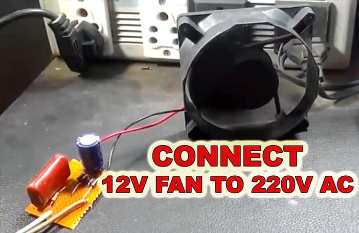 CONNECT 12V FAN TO 220V