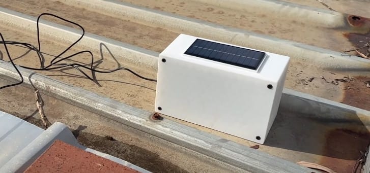 Image Suggestion Assembled enclosure mounted on water tank.