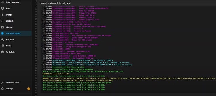 Screenshot of YAML configuration code.
