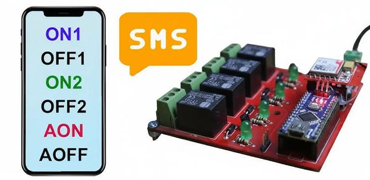 4 Channel GSM Relay Switch 4 Channel GSM Relay Switch