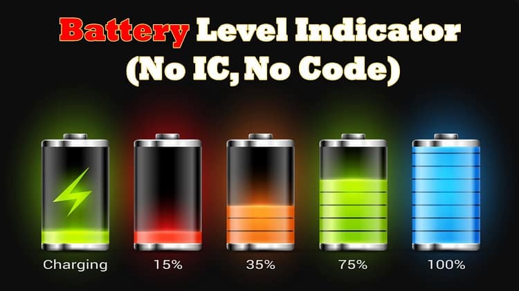 Battery Level Indicator Circuit for Beginners (No IC, No Code)