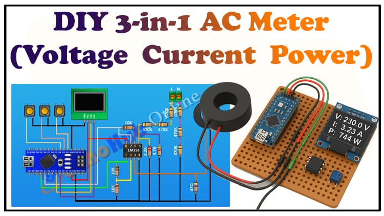 3-in-1 AC Meter Using Arduino