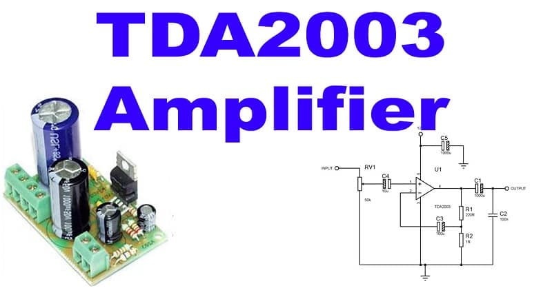 12V Audio Amplifier Using TDA2003 IC (10W Output)