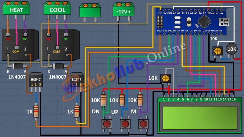 Arduino Nano Based Digital Temperature Controller