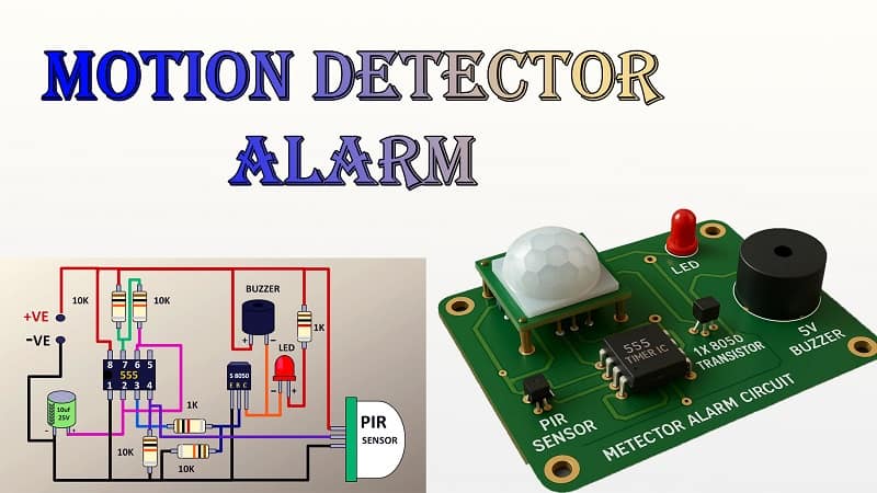 Motion Detector Alarm Circuit