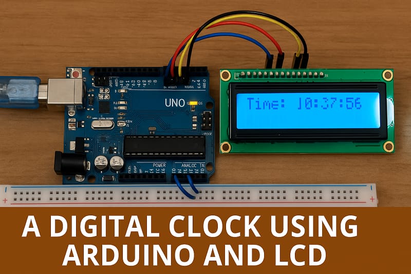 A Digital Clock Using Arduino and LCD Complete Guide