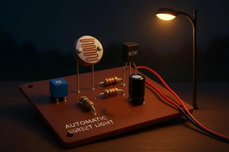 Automatic Street Night Light Circuit Using LDR