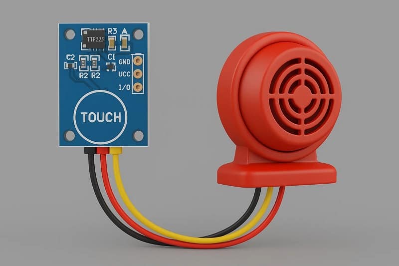 TTP223 Touch Sensor Module Capacitive Touch Buzzer Alarm