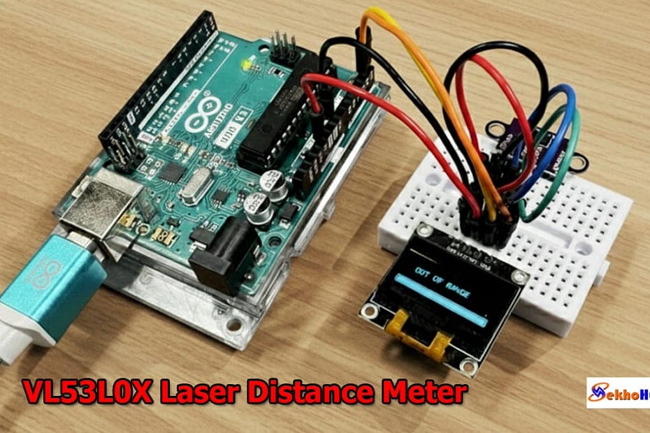 Arduino VL53L0X Laser Distance Meter with OLED Display Guide